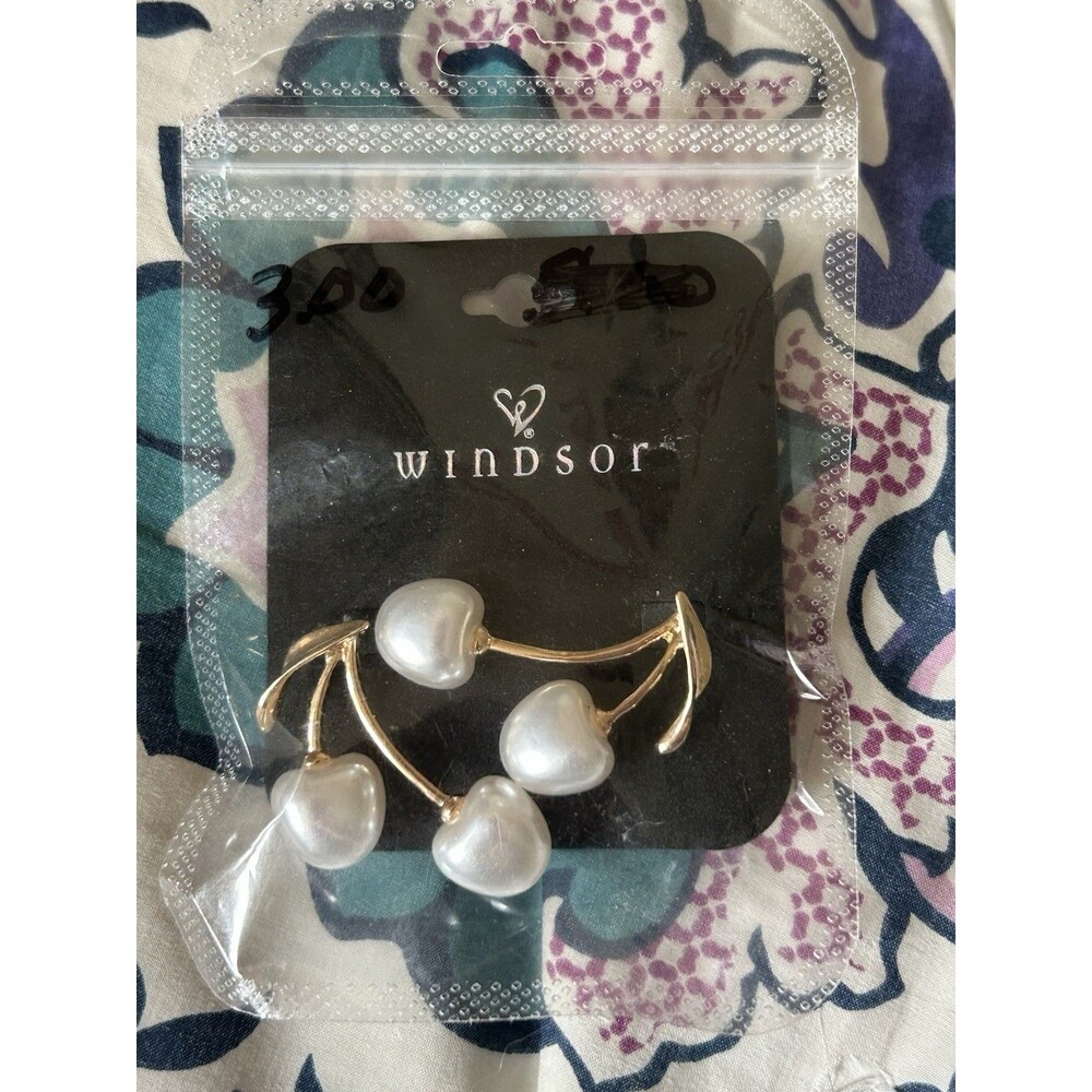 Sweet Pearl Cherry Drop Earrings